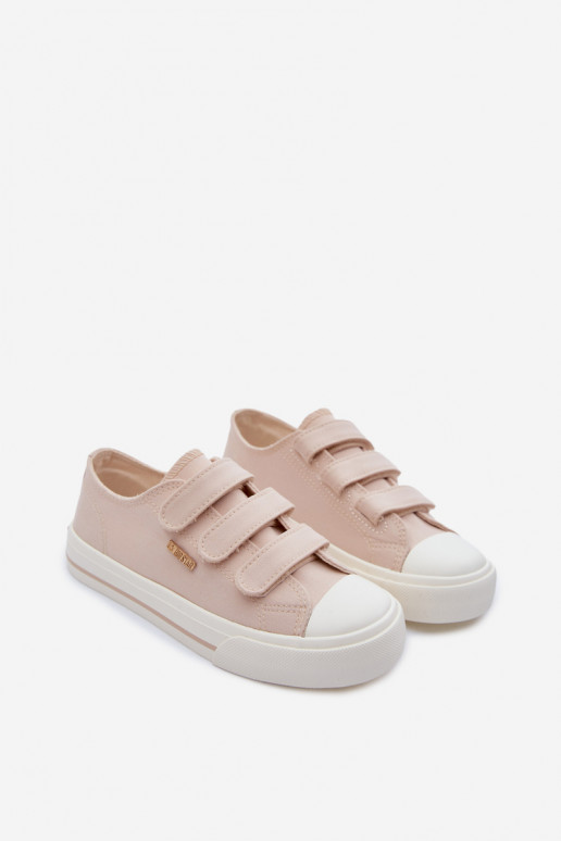 lässige Schuhe Kindisch mit Klebeverschlüssen Big Star TT374174 Beige