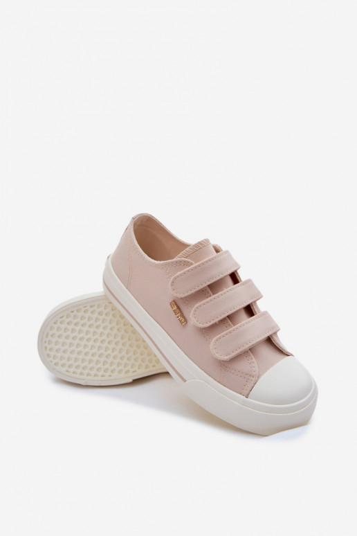 lässige Schuhe Kindisch mit Klebeverschlüssen Big Star TT374174 Beige
