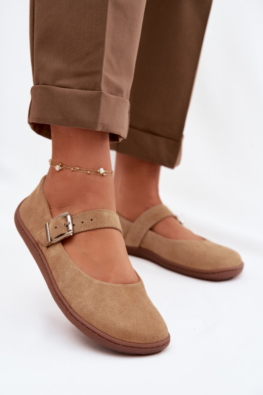 Ballerinas BarefootErmöglichtturalnego aus INildlederu Zazoo 316 Beige