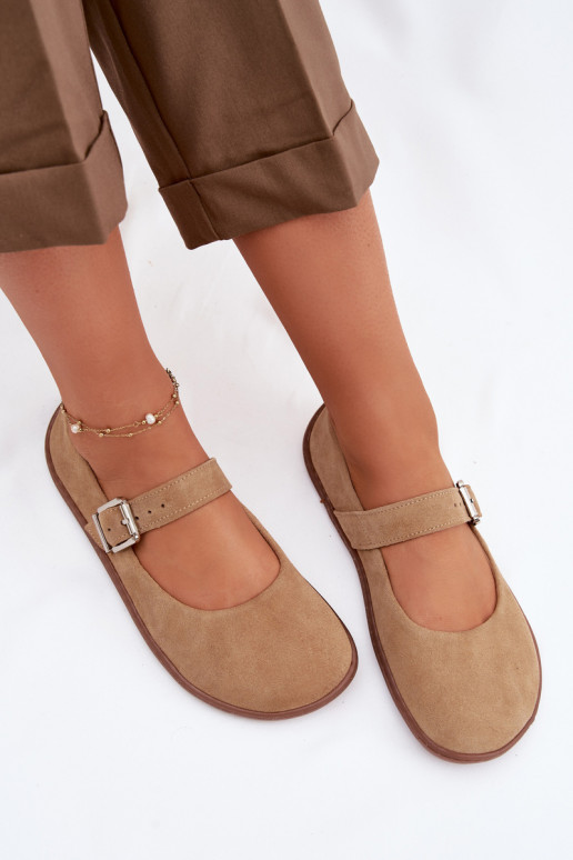 Ballerinas BarefootErmöglichtturalnego aus INildlederu Zazoo 316 Beige