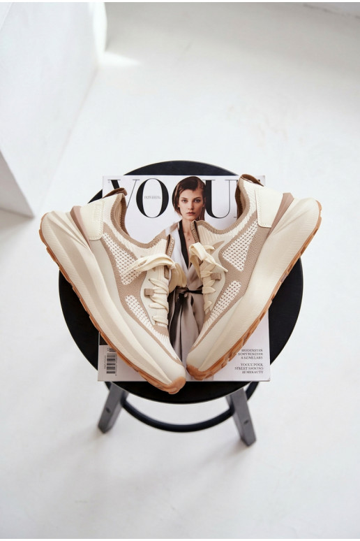 Turnschuhe Feminin Big Star TT274570 HI-POLY SYSTEM Zueiße Farbe