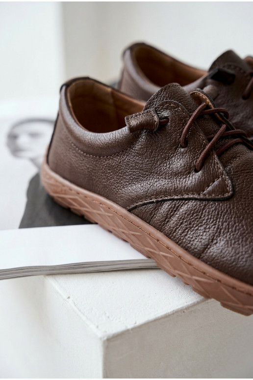 Haut Schuhe Barefoot Feminin Zazoo 10189 CzekoladoZue