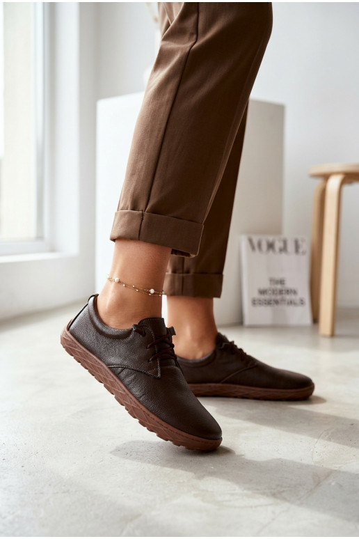 Haut Schuhe Barefoot Feminin Zazoo 10189 CzekoladoZue