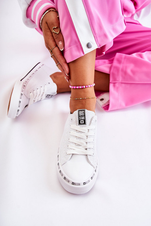 Feminin mit durchbrochenen Elementen lässige Schuhe Big Star Zueiße Farbe FF274024