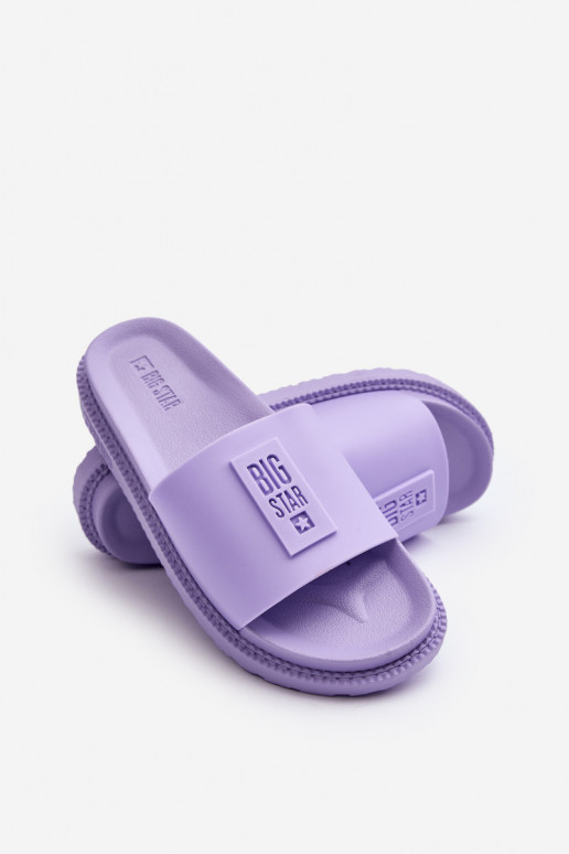 Damenhausschuhe Big Star LL274426 Violette Farbe