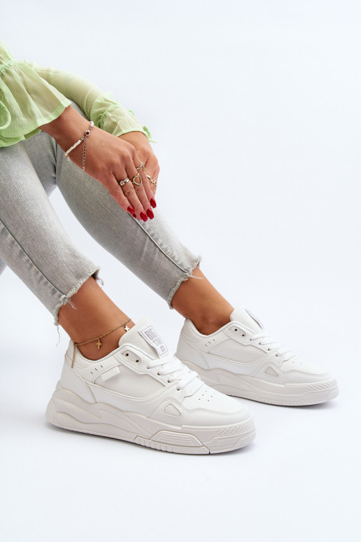 Feminin Sneakers Stilvollllschuhe Big Star NN274667 Zueiße Farbe