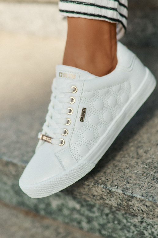 Freizeitschuhe aus Öko-Leder Big Star RR274322 Zueiße Farbe