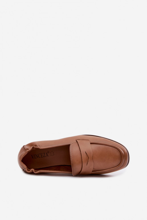 MokassinsErmöglichtturalnej Skóry Vinceza 18121 braune Farbe