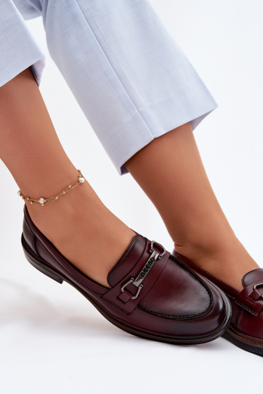 Haut Mokassins für Damen Vinceza 39983 braune Farbe