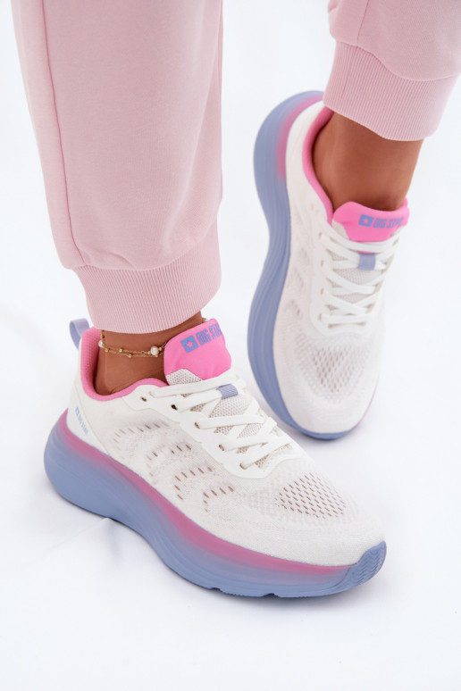 Turnschuhe Feminin Big Star TT274046 Zueiße Farbe