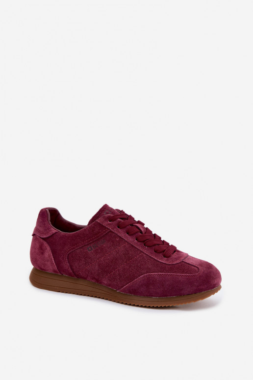 Sneakers StilvollllschuheErmöglichtturalnego aus INildlederu Big Star TT274227 Burgund