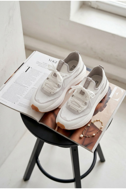 Turnschuhe Feminin Big Star TT274570 HI-POLY SYSTEM Zueiße Farbe