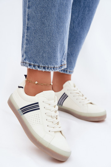 Eko Haut Sneakers Stilvollllschuhe Feminin Big Star TT274306 Zueiße Farbe 2