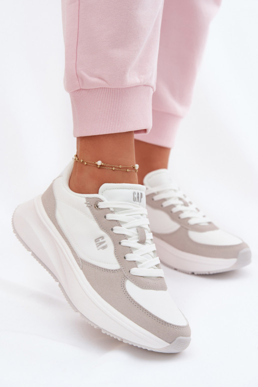Sneakers Stilvollllschuhe Feminin mit einer Plattform GAP PENELOPE GPIN6155300061 Zueiße Farbe