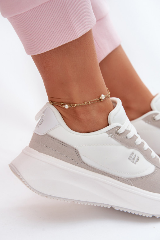 Sneakers Stilvollllschuhe Feminin mit einer Plattform GAP PENELOPE GPIN6155300061 Zueiße Farbe