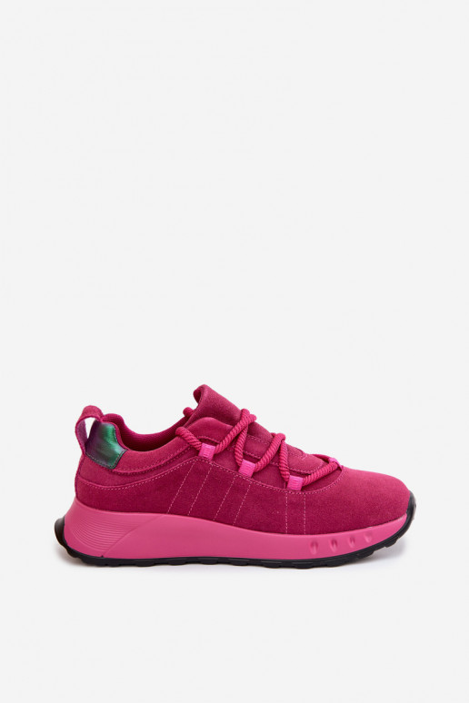 Damen Wildleder Sneakerschuhe Bemela rosa