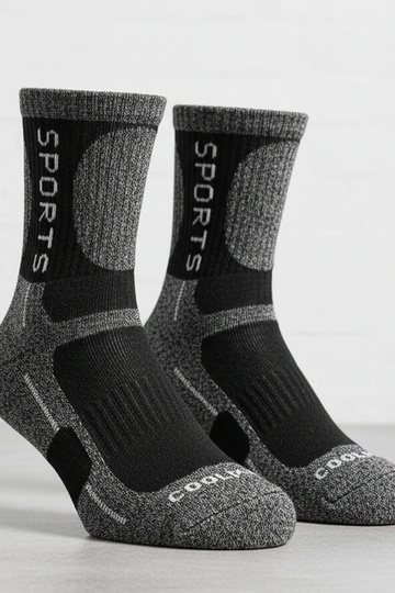 Dunkelgraue warme Socken...