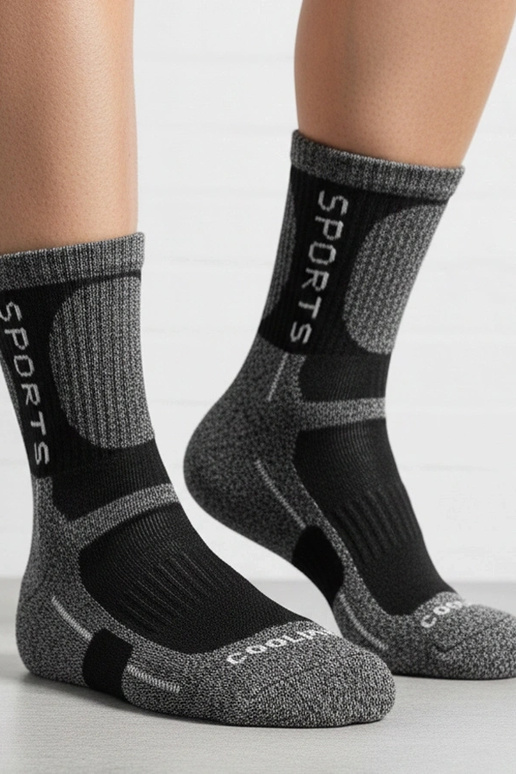 Dunkelgraue warme Socken für Frauen...