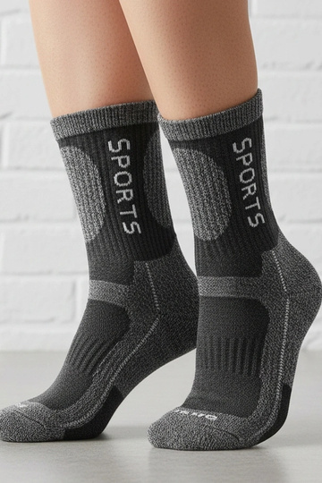 Graue warme Socken für...