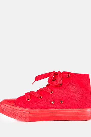 Rote Kinder-Sneaker über dem Knöchel Laly