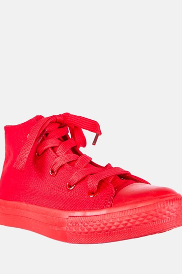 Rote Kinder-Sneaker über dem Knöchel Jutta