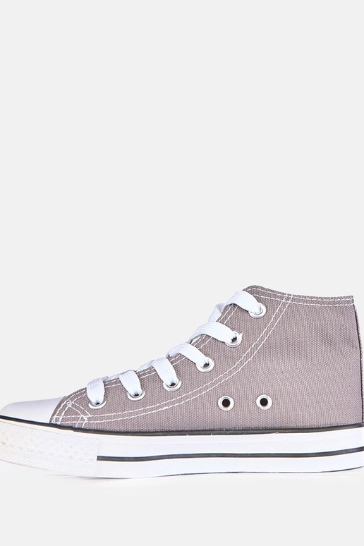 Graue Kinder-Sneaker über dem Knöchel...