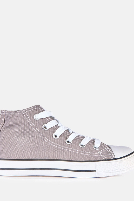 Graue Kinder-Sneaker über dem Knöchel...