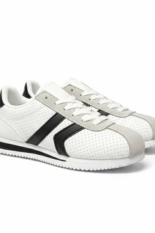 Weiß-schwarze Sportsneaker Camille