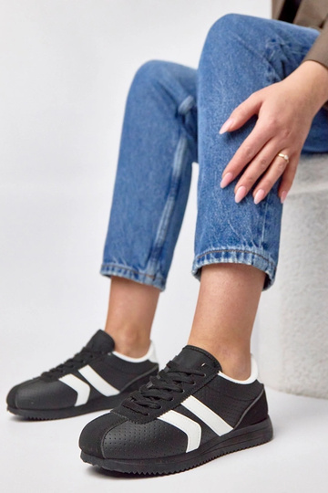 Schwarze Sportsneaker Camille