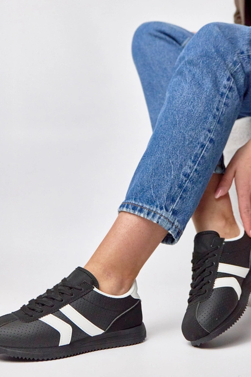 Schwarze Sportsneaker Camille