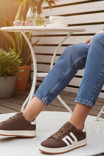 Braune Alltagssneaker Delphine 2