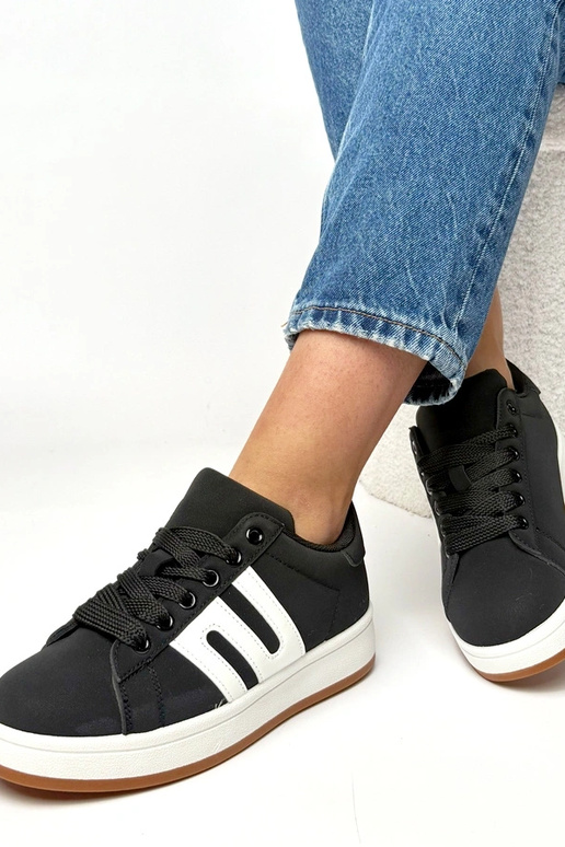 Schwarze Alltagssneaker Delphine