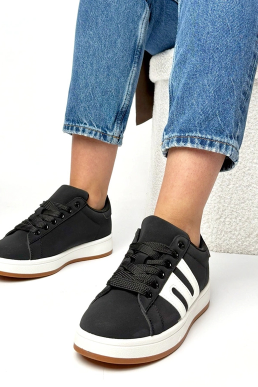 Schwarze Alltagssneaker Delphine