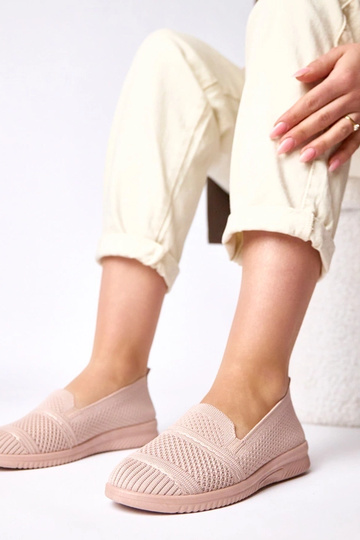 Rosa Slip-On Stoff-Sneaker...