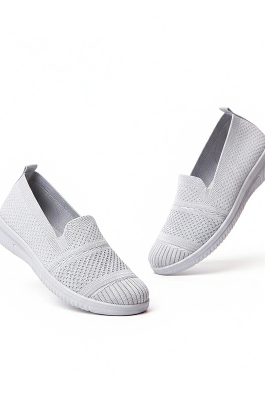 Graue Slip-On Stoff-Sneaker Noémie