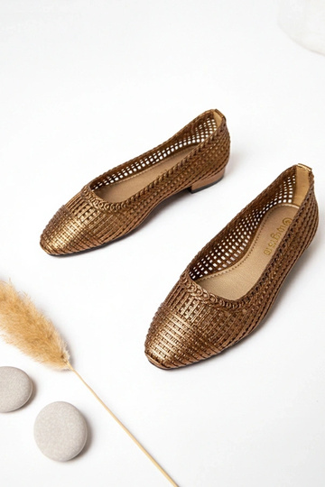 Braune Ballerinas mit...