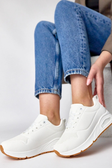 Weiße Sneaker mit dicker Sohle Sylvie 2