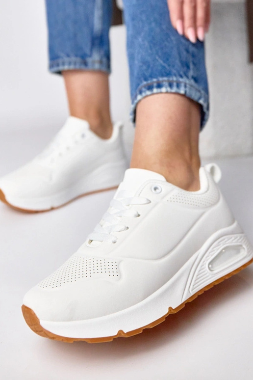 Weiße Sneaker mit dicker Sohle Sylvie