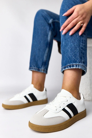 Weiße Alltagssneaker mit...