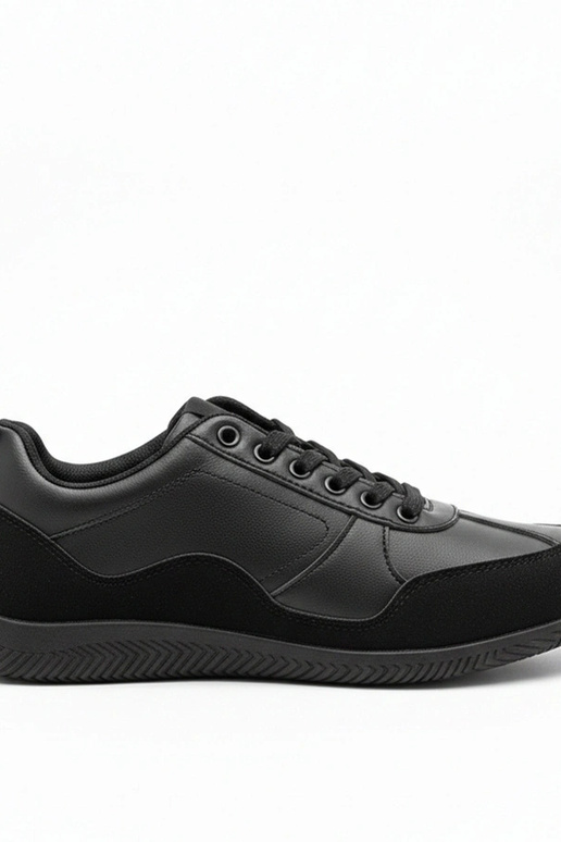 Schwarze Herren Sportschuhe Leon