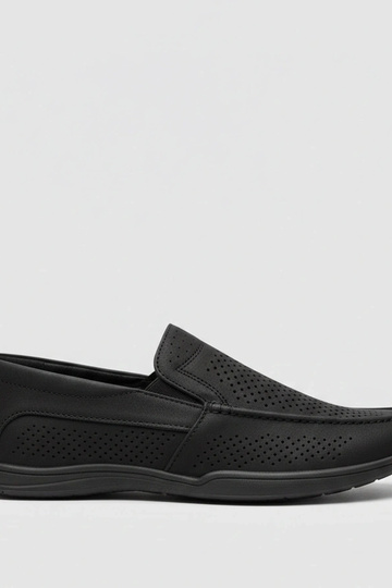 Schwarze perforierte Herren... 2