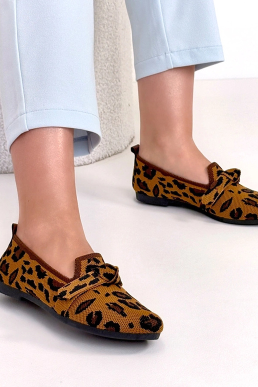 Leopardenmuster-Wildleder-Ballerinas...