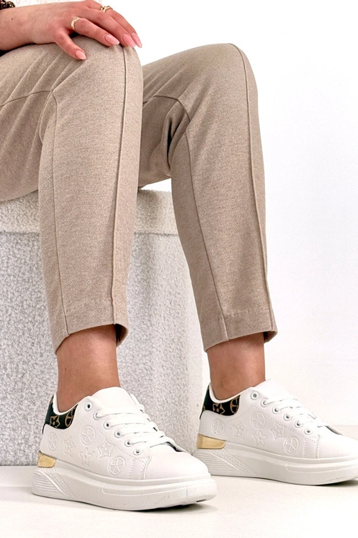 Weiße Sneaker mit Stickerei Peyton