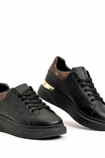 Schwarze Sportschuhe mit Schnürung Peyton 2