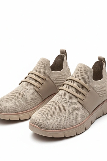 Dunkelbeige Herren-Sportschuhe ohne Schnürsenkel Ethan 2