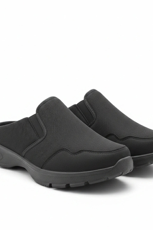 Schwarze Herren-Sneaker ohne...