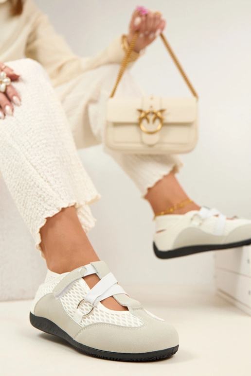 Graue sportliche Ballerinas Vesper