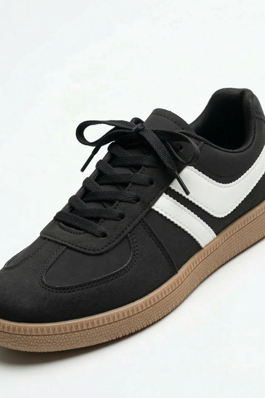 Schwarze Herren-Tennisschuhe Saffron