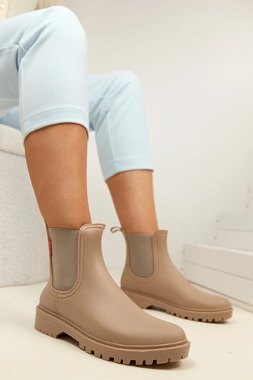 Dunkelbeige Gummistiefel Alba 2