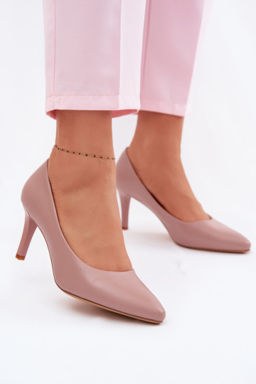 Hochhackige Schuhe aus Kunstleder Sergio Leone 1336 in Lavendelfarbe 2